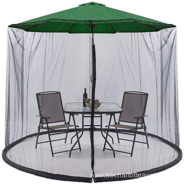 Patio Adjustable Umbrella Hanging Tent Polyester Mesh